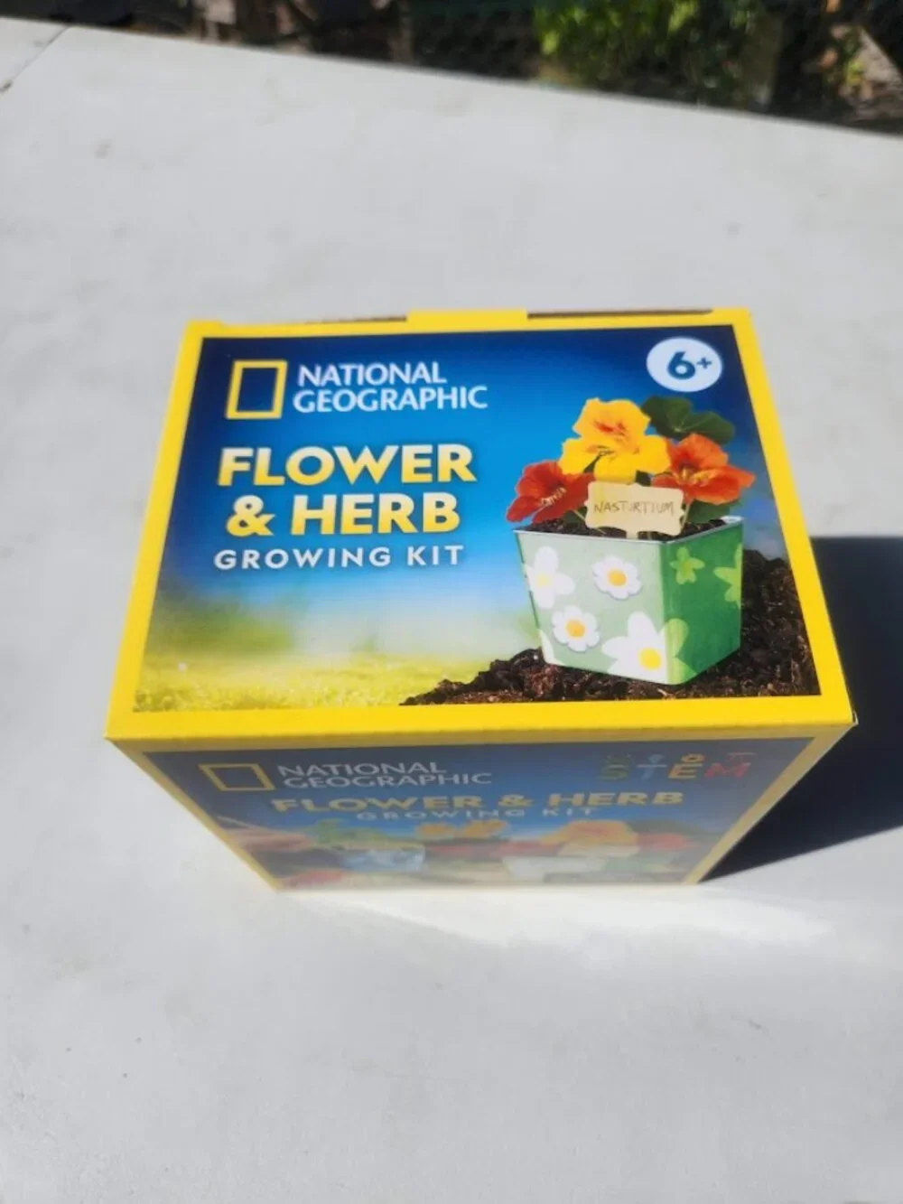 New National Geographic Flower and Herb Gardening Activity Kit for Kids Indoor O